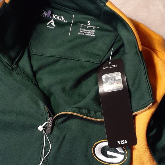 GREEN BAY PACKERS Long Sleeve Top Sz Small Authentic NFL Sports Apparel w Tags - Picture 6 of 9